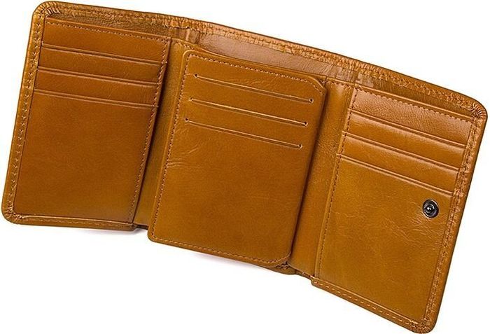 Кожаный кошелек Vintage 14597 Коричневый купить недорого в Ты Купи