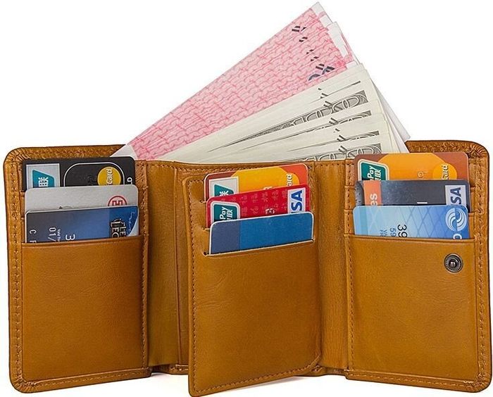 Шкіряний гаманець Vintage 14597 Коричневий купити недорого в Ти Купи
