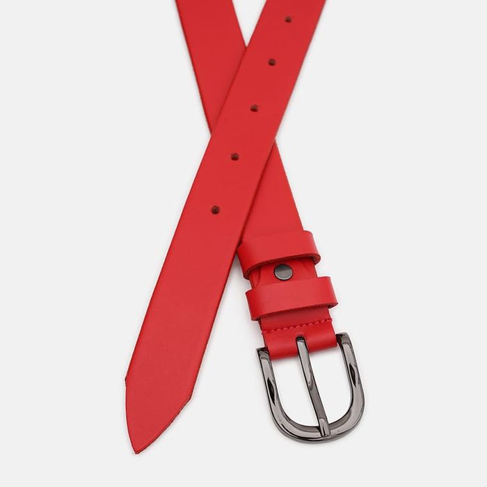Женский кожаный ремень Borsa Leather 100v1genw40-red купить недорого в Ты Купи