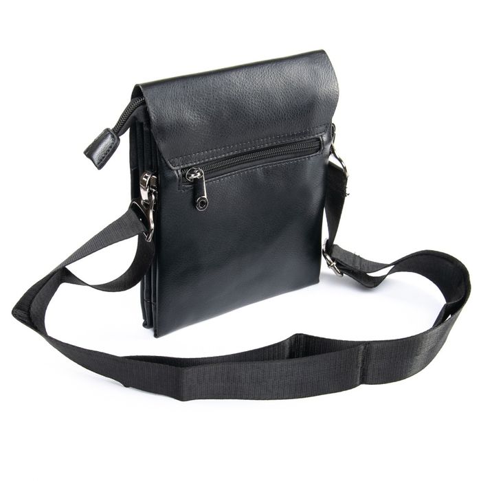 Мужская сумка через плечо из кожзама DR. BOND GL 210-1 black купить недорого в Ты Купи