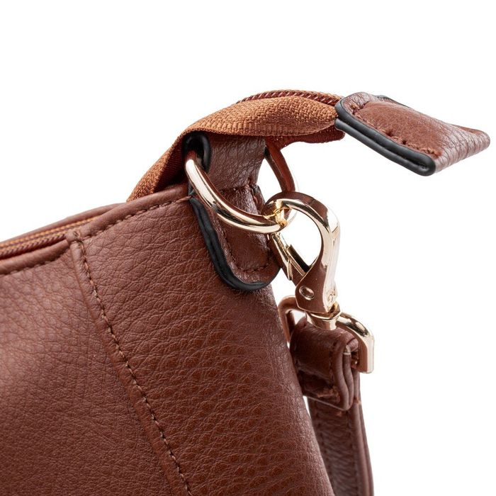 Жіноча сумка-клатч зі шкірозамінника AMELIE GALANTI a976116-d.brown купити недорого в Ти Купи