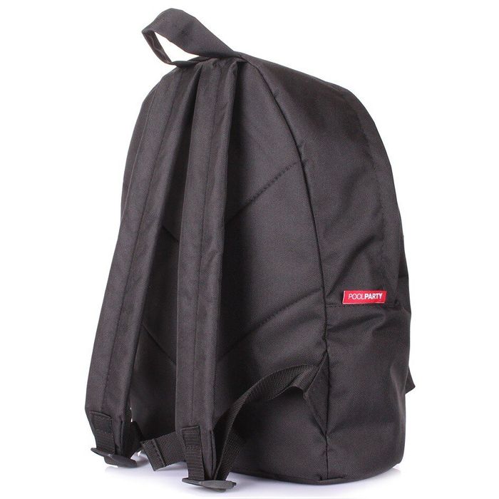 Молодіжний текстильний рюкзак POOLPARTY black купити недорого в Ти Купи