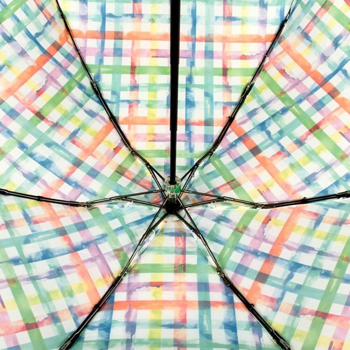 Жіноча механічна парасолька Fulton Soho-2 L859 Rainbow Check (Райдужна клітина) купити недорого в Ти Купи