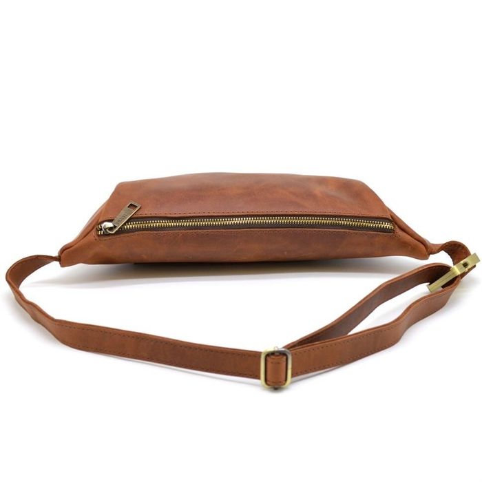 Шкіряна коричнева сумка на пояс Tarwa rb-3100-3md купити недорого в Ти Купи