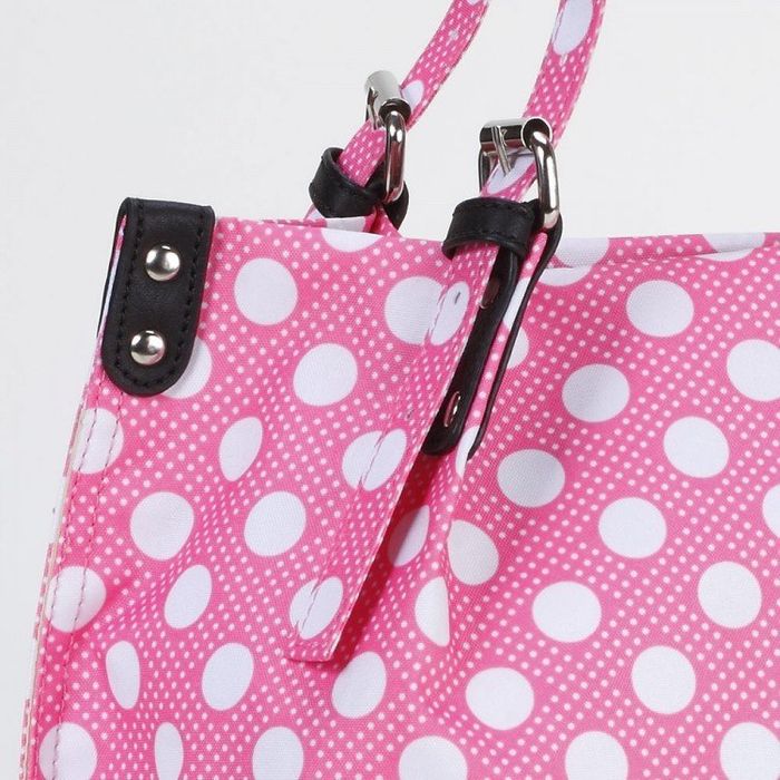 Яскрава літня сумка Dolly в горошок 086 рожева купити недорого в Ти Купи