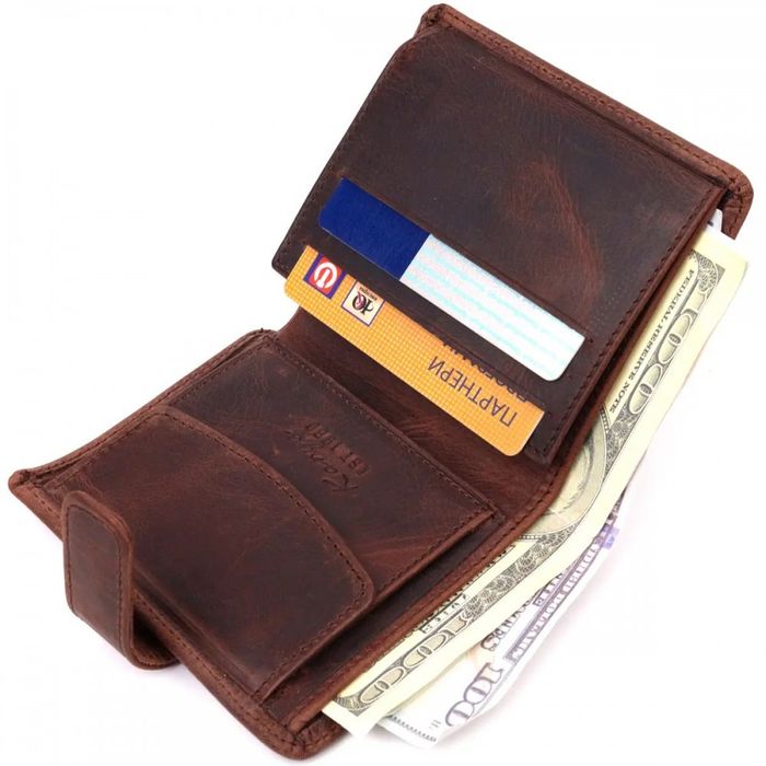Чоловічий шкіряний гаманець Karya 21328 купити недорого в Ти Купи