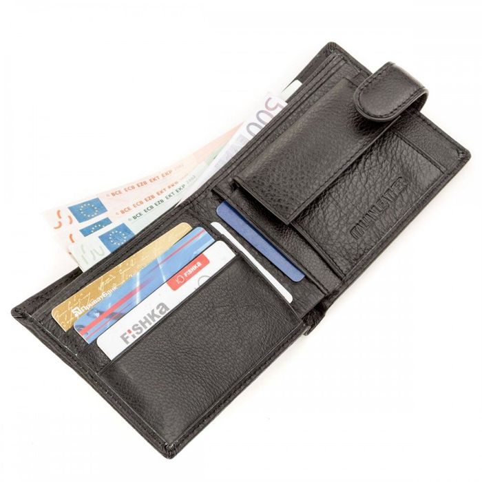 Чоловічий шкіряний гаманець ST Leather 18307 (ST104) Темно-коричневий купити недорого в Ти Купи