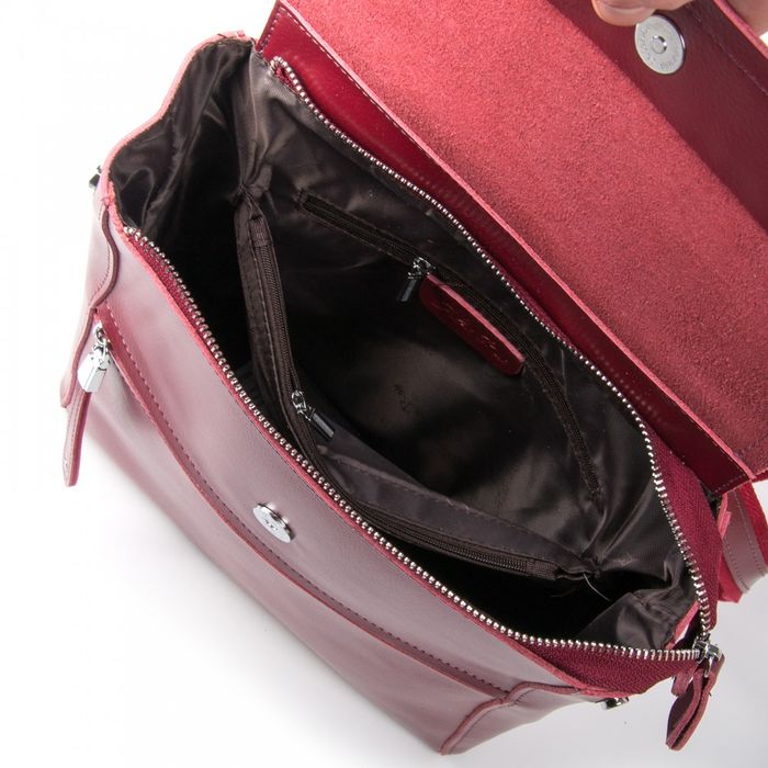Сумка женская рюкзак кожа ALEX RAI 03-015 1005 light-red купить недорого в Ты Купи