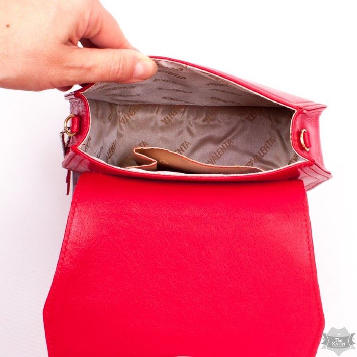 Женская кожаная красная сумка Valenta ВЕ615813 купить недорого в Ты Купи