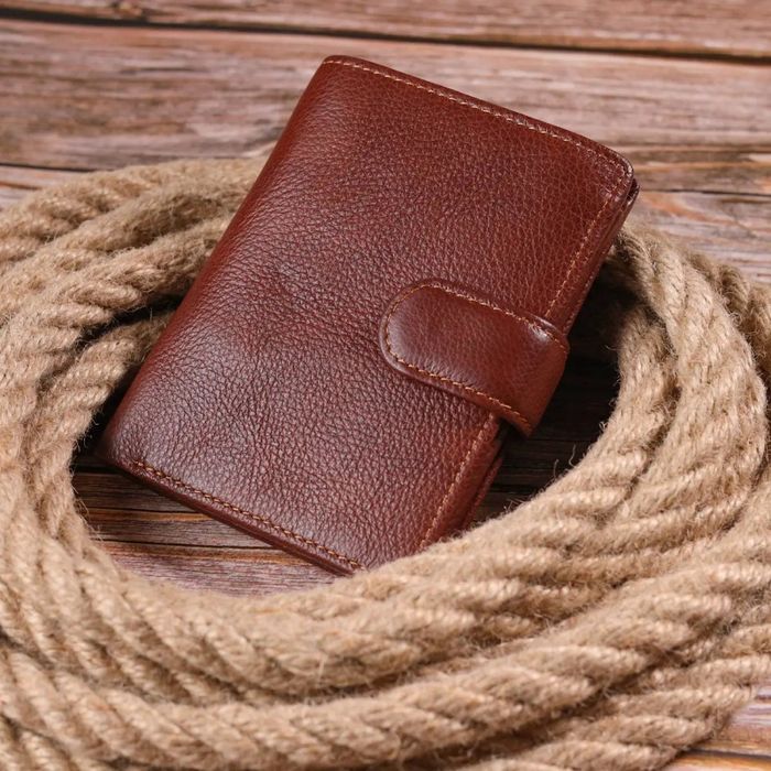Кожаный мужской кошелек Vintage 21399 купить недорого в Ты Купи