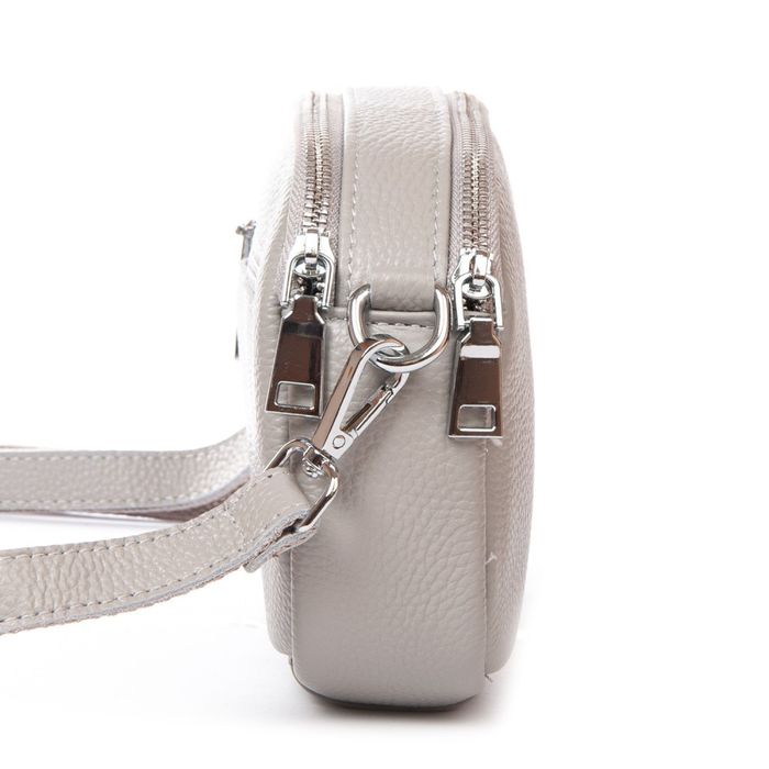 Жіноча шкіряна сумка класична ALEX RAI 99109 white-grey купити недорого в Ти Купи