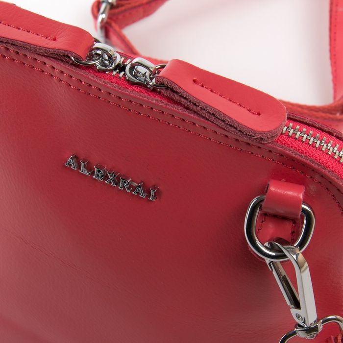 Женская кожаная сумка классическая ALEX RAI 32-8803 watermelon red купить недорого в Ты Купи