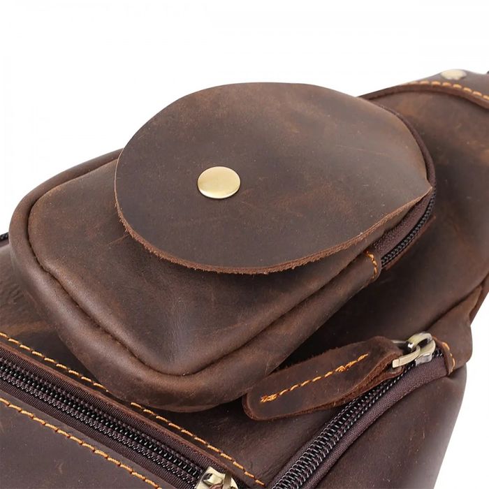Чоловіча шкіряна сумка через плече Vintage 20373 купити недорого в Ти Купи