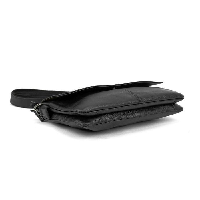 Кожаная сумка через плечо горизонтальная тонкая Tiding Bag 82298A купить недорого в Ты Купи