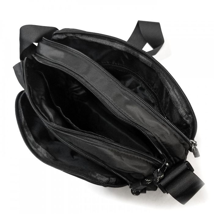 Мужская сумка через плечо Lanpad 65349 black купить недорого в Ты Купи