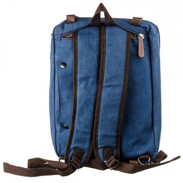 Чоловіча текстильна синя сумка-рюкзак Vintage 20147 купити недорого в Ти Купи