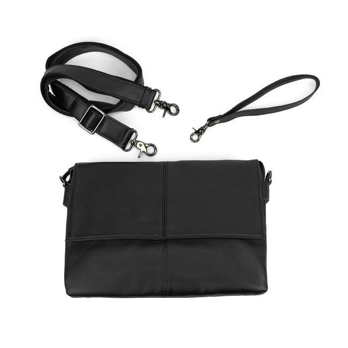 Кожаная сумка через плечо горизонтальная тонкая Tiding Bag 82298A купить недорого в Ты Купи