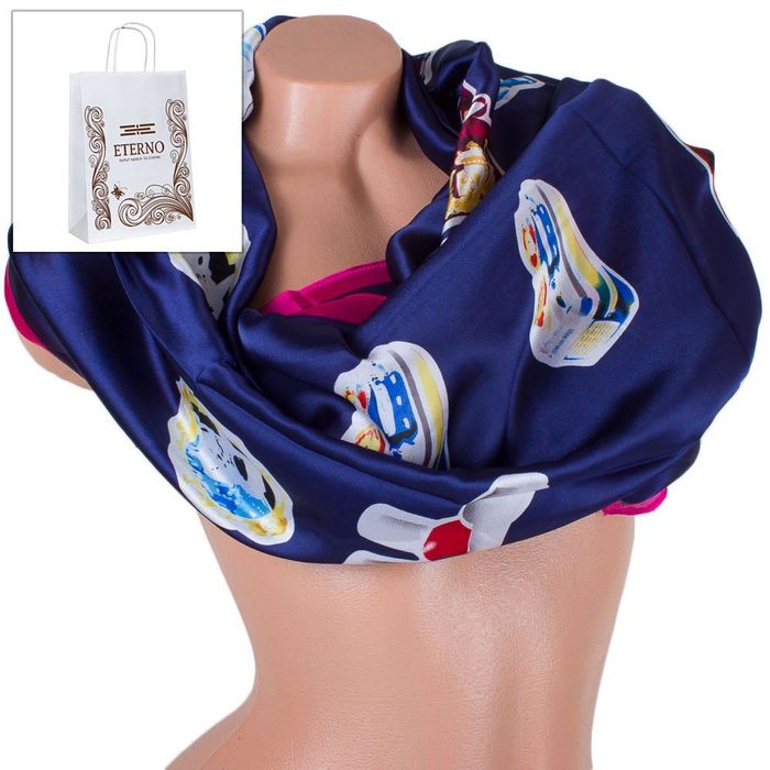 Атласний жіночий шарф ETERNO 180 на 70 см ES1908-14-2 купити недорого в Ти Купи