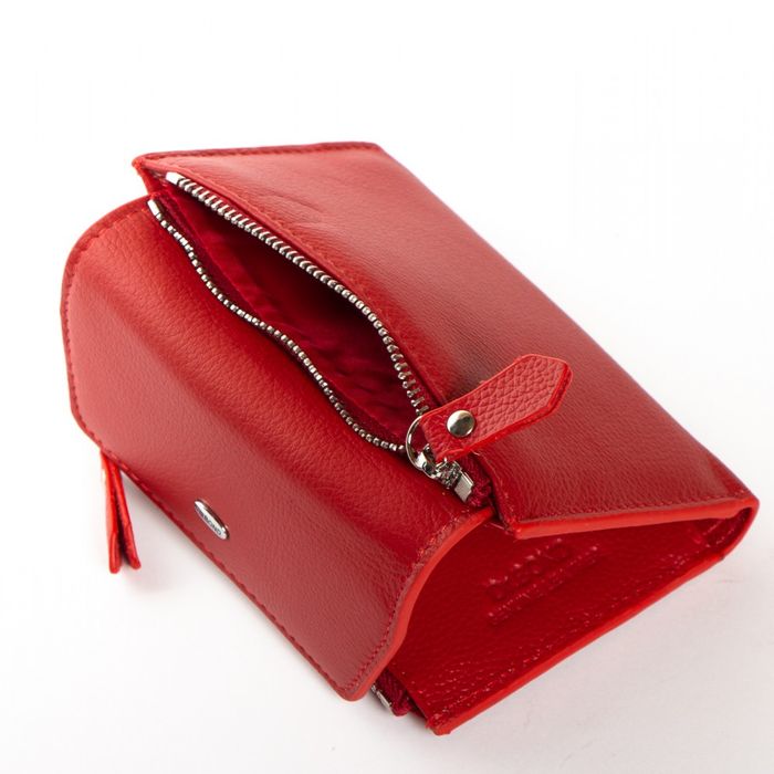 Женский кожаный кошелек Classik DR. BOND WN-23-12 red купить недорого в Ты Купи