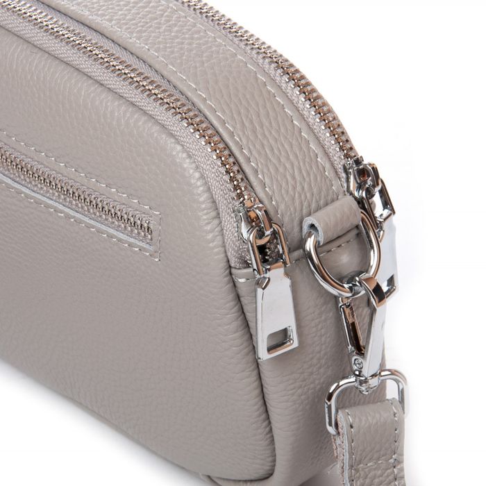Женская кожаная сумка классическая ALEX RAI 99109 white-grey купить недорого в Ты Купи