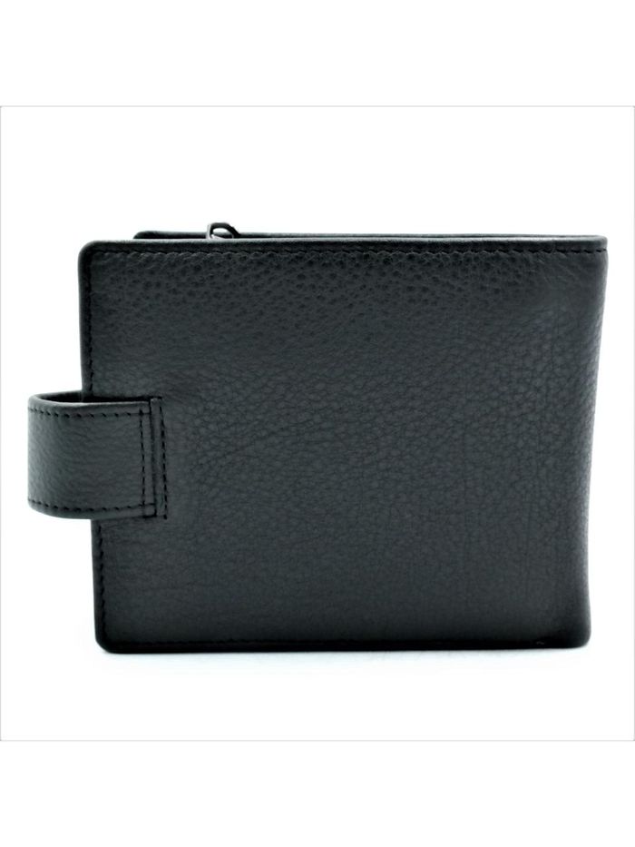 Мужской кожаный кошелек Weatro 11,5 х 9,5 х 2,5 см Черный wtro-210 купить недорого в Ты Купи