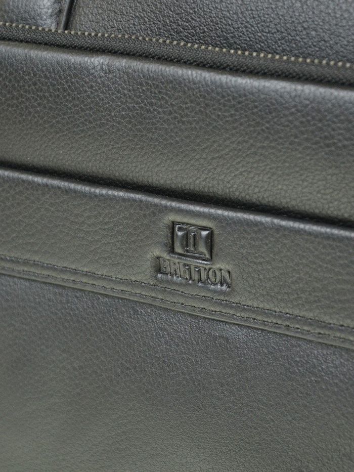 Мужской кожаный портфель BRETTON BE 1603-1 black купить недорого в Ты Купи