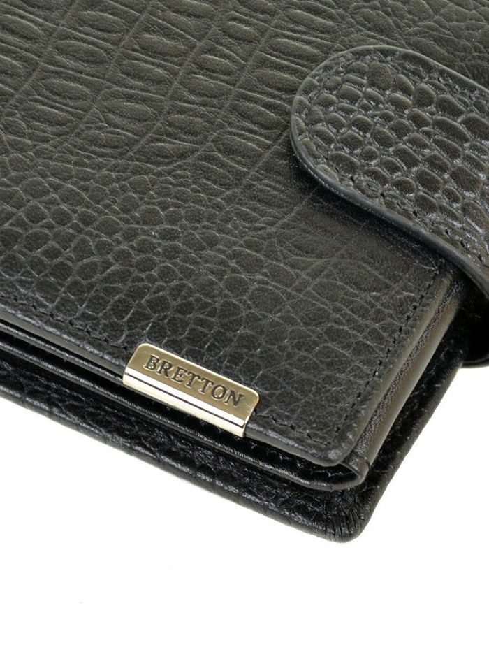 Шкіряний чоловічий гаманець Spa Bretton M3603 black купити недорого в Ти Купи