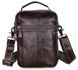 Чоловіча шкіряна сумка Vintage 14435 Темно-коричневий