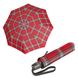 Автоматична парасолька Knirps T.200 Середня дуатська перевірка червоного та темно -темного та темно -темного KN95 3201 5191