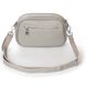 Женская кожаная сумка ALEX RAI 99112 white-grey
