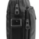Мессенджер через плечо мужской кожаный черный Tiding Bag 9836A