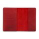 Обложка для паспорта из кожи HiArt PC-02 Shabby Red Berry Mehendi Art Красный