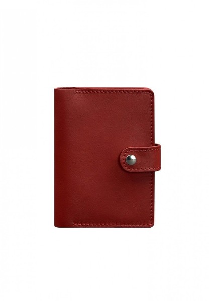 Шкіряна обкладинка на паспорт 3.0 Red BN-OP-3-RED купити недорого в Ти Купи