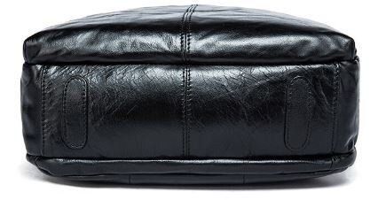 Шкіряний чорний рюкзак Vintage 14845 Чорний купити недорого в Ти Купи