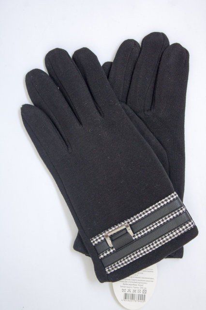 Трикотажные мужские черные перчатки купить недорого в Ты Купи