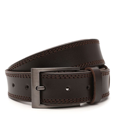 Мужской кожаный ремень Borsa Leather V1115FX12-brown купить недорого в Ты Купи