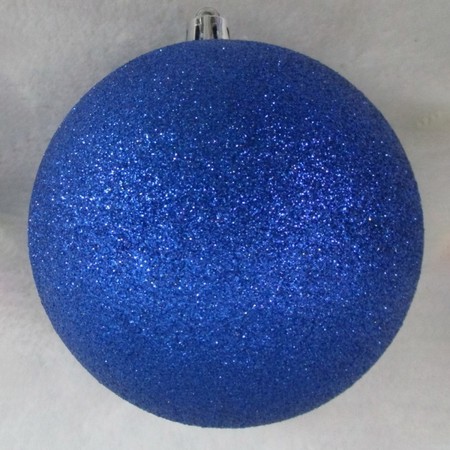 Куля новорічна Yes! Fun d-10 см, синій глітер 974899 купити недорого в Ти Купи