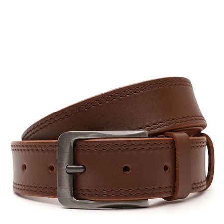 Мужской кожаный ремень Borsa Leather V1115FX41-brown купить недорого в Ты Купи