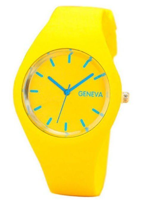 Жіночий наручний годинник GENEVA ICE YELLOW 5077 купити недорого в Ти Купи