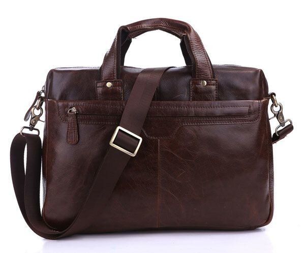 Чоловіча шкіряна сумка Vintage 14114 Темно-коричневий купити недорого в Ти Купи