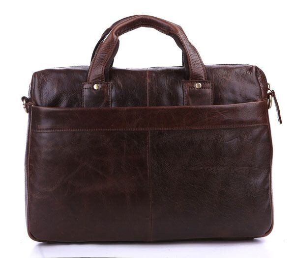 Чоловіча шкіряна сумка Vintage 14114 Темно-коричневий купити недорого в Ти Купи