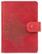 Обкладинка для паспорта зі шкіри Hi Art «Mehendi Classic» PB-02/1 Shabby Red Berry Червоний купити недорого в Ти Купи