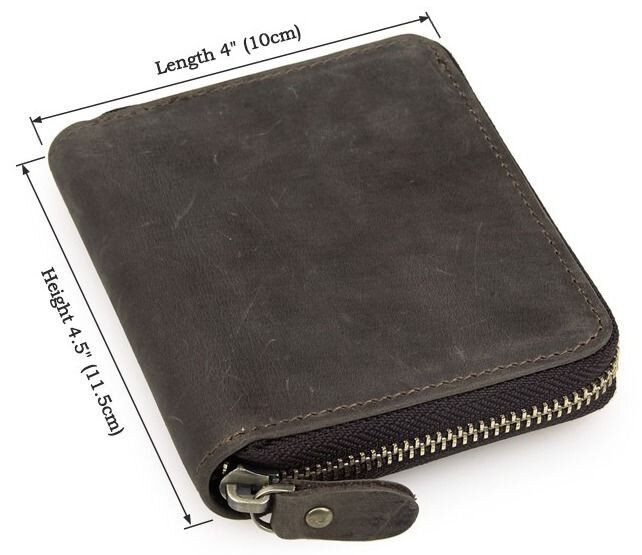 Чоловічий шкіряний гаманець Vintage 14224 Темно-коричневий купити недорого в Ти Купи