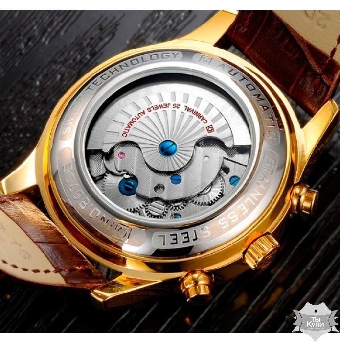 Мужские механические наручные часы Carnival Swiss (8702) купить недорого в Ты Купи