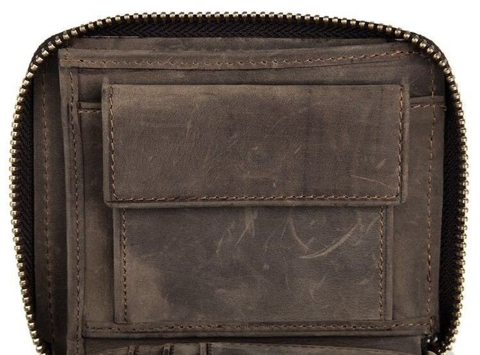 Чоловічий шкіряний гаманець Vintage 14224 Темно-коричневий купити недорого в Ти Купи