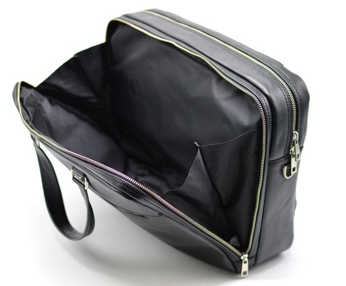 Шкіряна сумка для ноутбука TARWA ta-4664-4lx Чорний купити недорого в Ти Купи