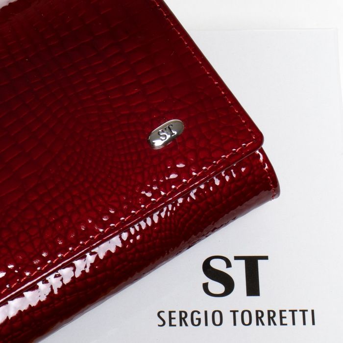 Шкіряний жіночий гаманець LR SERGIO TORRETTI W501-2 red купити недорого в Ти Купи