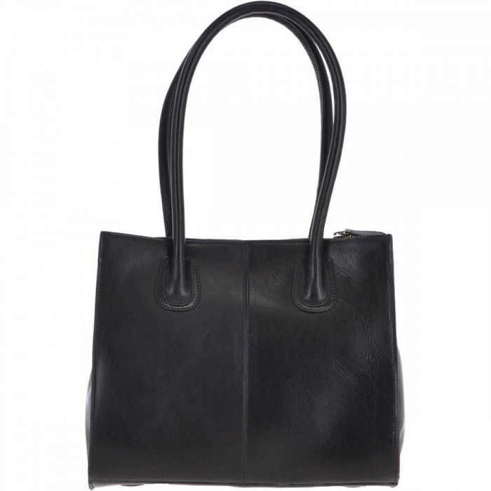 Женская кожаная сумка Ashwood V26 Black (Черный) купить недорого в Ты Купи