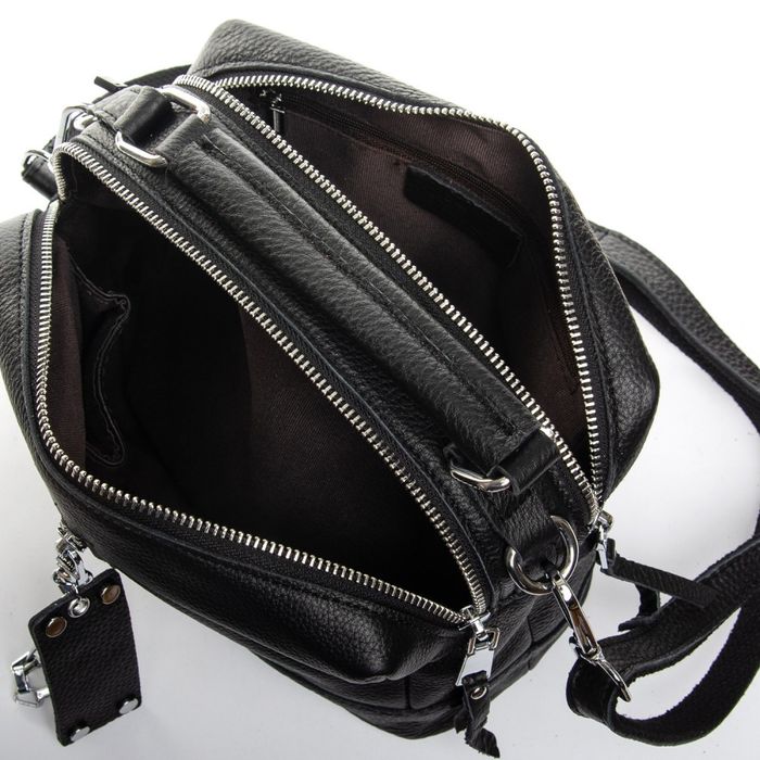 Жіноча шкіряна сумка класична ALEX RAI 02-09 11-8776-9 black купити недорого в Ти Купи