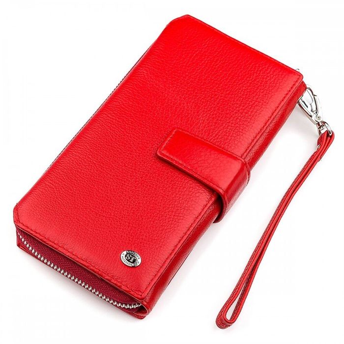 Жіночий шкіряний гаманець ST Leather 18455 (ST228) Фіолетовий купити недорого в Ти Купи